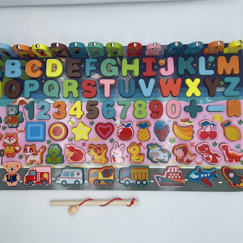 Montessori oktató fa játék